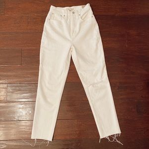 White Madewell size 23 mom jeans